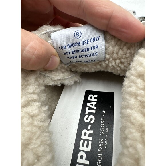 GOLDEN GOOSE Faux-Fur Sabot Sneakers 39 Cream White - Picture 8 of 12